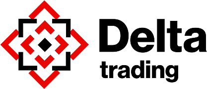 Delta Trading red and black geometric logo