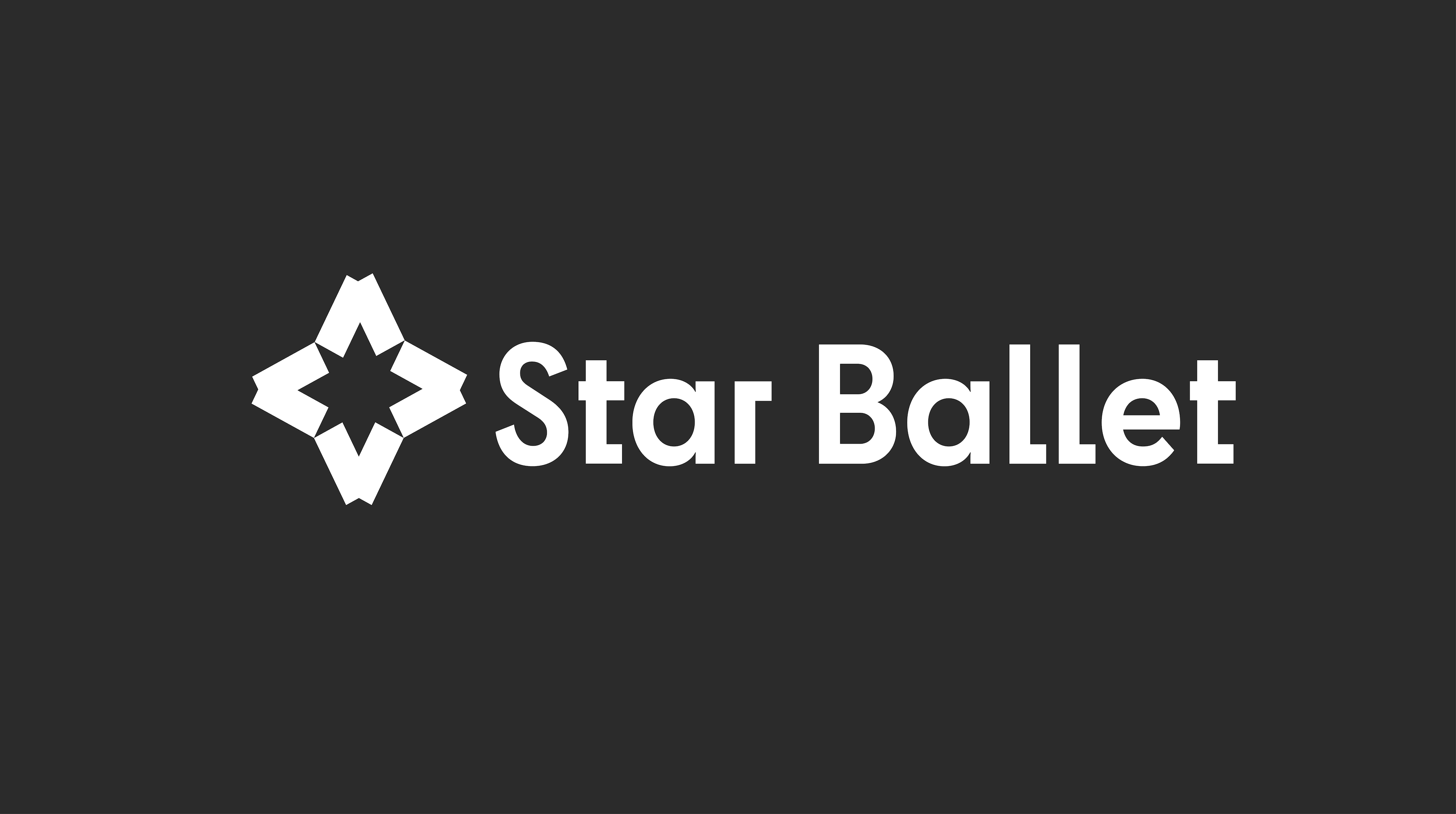 Star Ballet logo in white on a black background