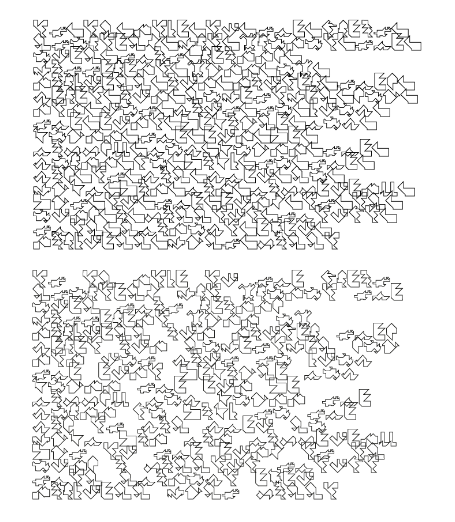 Light gray grid of cipher symbols resembling faded encoded text