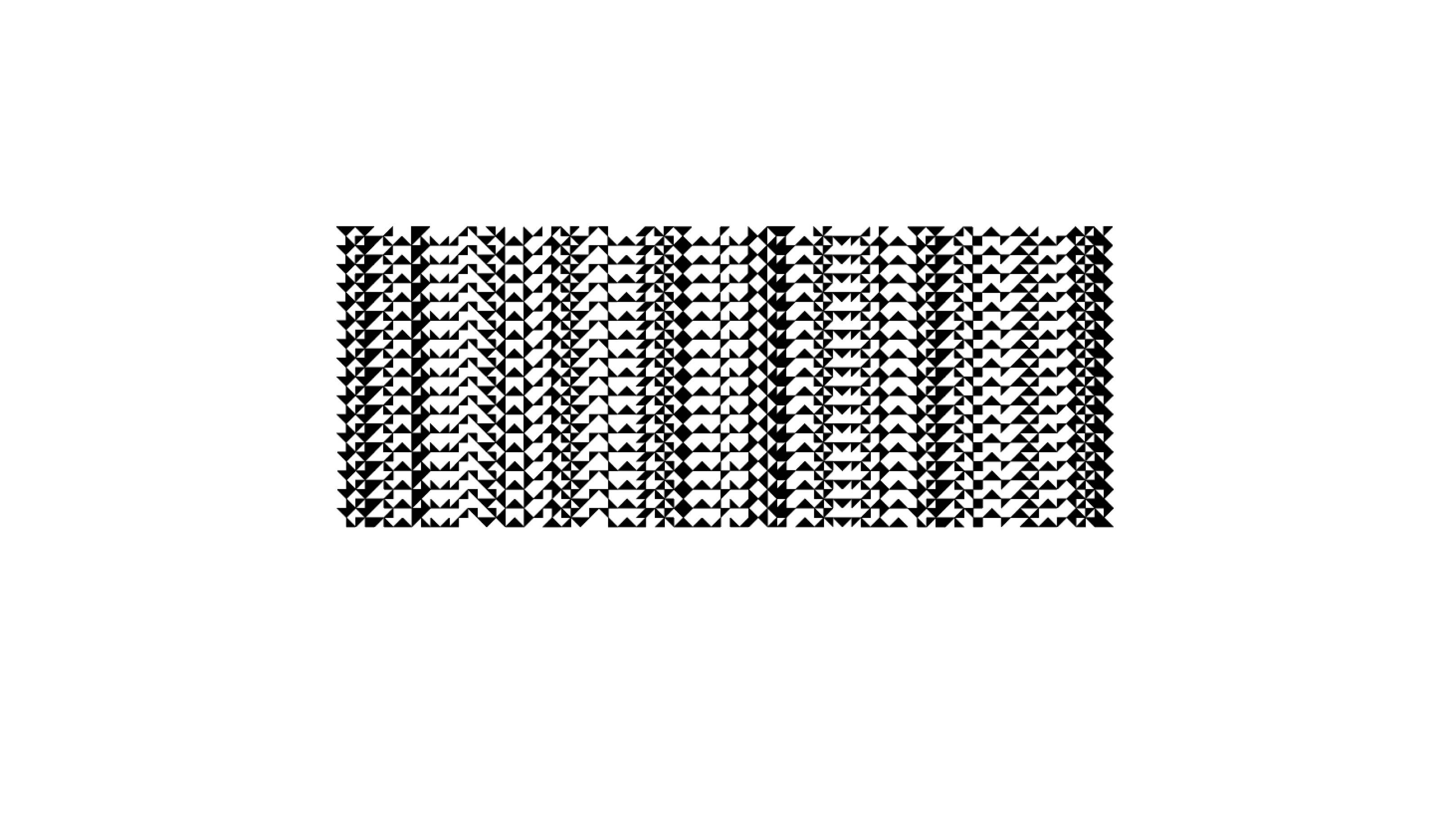 Dense vertical grid of repeating cipher symbols, forming abstract texture