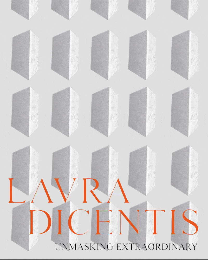 Animated poster with descending geometric shapes and Lavra Dicentis branding
